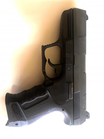 Vendo pistola 9m pb Walter P 99. Guía A.
300 disparos. Se entrega con funda, dos cargadores, reguladores 00