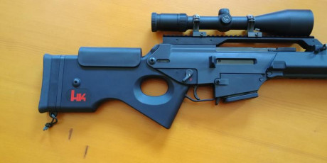 HK  SL8   c/ 222 Rem Mag , con monturas Sako / Tikka  Optilock  con visor Zeiss DIAVARI Z 3-12X56  , va 40