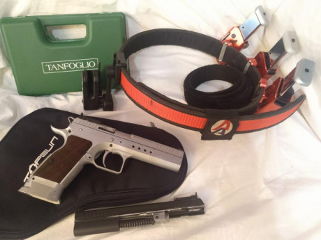 INCLUIDO:

· Pistola Tanfoglio Limited Custom 9x19 mm + 1 cargador + protector de tela.
· 2 cargadores 02