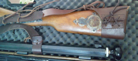 VENDO correa de tiro para rifle de avancarga, estilo original sin herrajes.
Facilita la sujección del 01