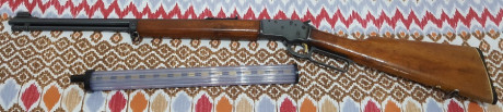   ***RETIRADA DE LA VENTA POR AHORA***  

Vendo carabina Marlin 39M Takedown (desmontable), del calibre 00