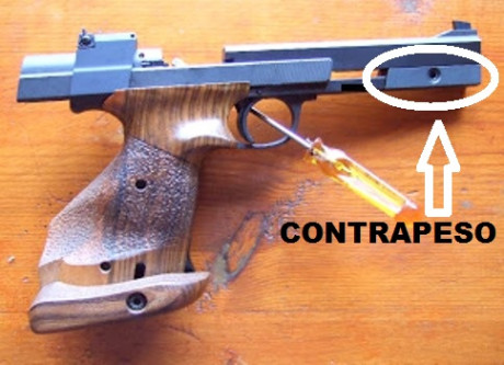  Buenos días.

 Vendo en Madrid CONTRAPESO DE 80 gr (el original que venia con la pistola) para HAMMERLI 02