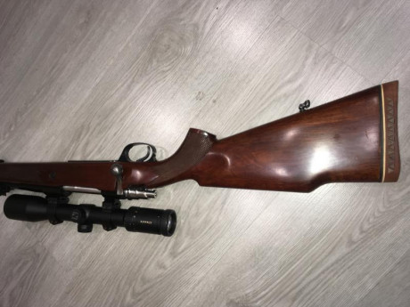 Un buen amigo vende un rifle Santa Bárbara modelo 1000 calibre 7mm RM, con monturas Warne desmontables 21