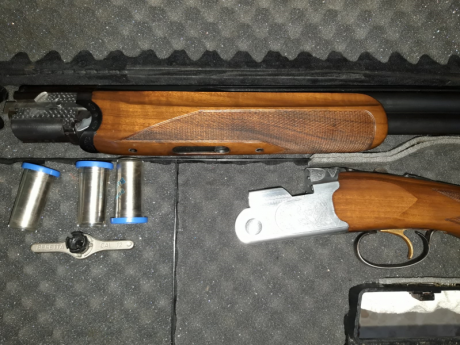 Buenas, 
Pongo a la venta escopeta Beretta 687 Silver Pigeon Modelo Sporting de 71 cm de cañón, calibre 02