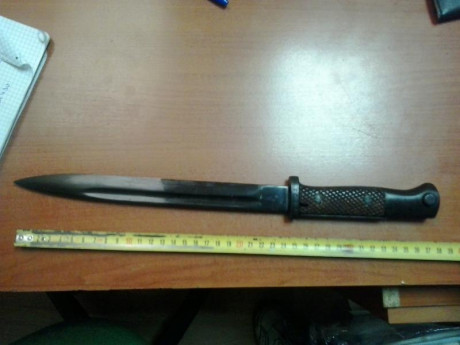 Buenos días vendo varias ballonetas para mauser españoles.

Bayoneta procedente de la guerra civil, marcaje 12