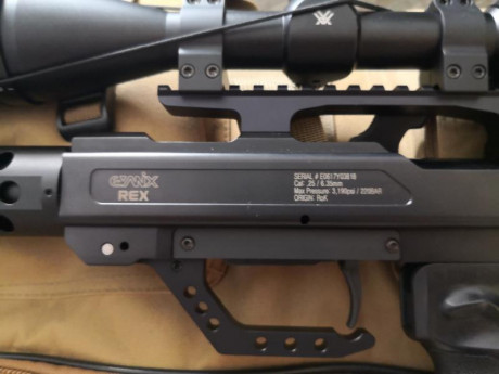 Por falta de tiempo vendo todo el equipo.

Carabina Evanix Rex 6.35 no tiene ni una caja disparada
Regulador 01