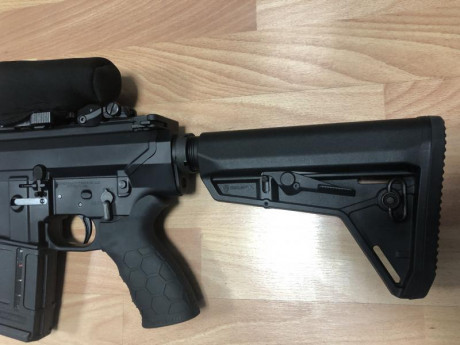 Buenas

Pongo a la venta mi AR-10, calibre 307 semiautomático, 13,5”. De estos pocos hay en España. Esta 11