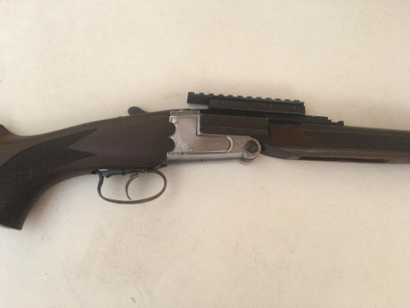 Vendo monotiro Enrico pedretti gardone.
 calibre 243 win, cañón roscado de fábrica y carril picatinny 12