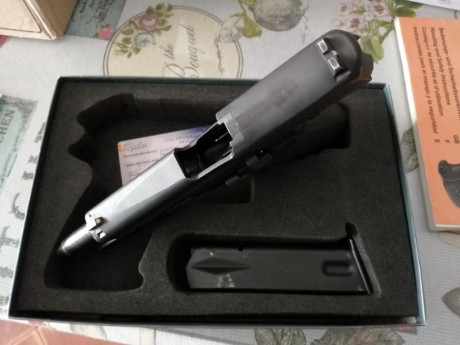 P226 EN PERFECTO FUNCIONAMIENTO, CON 3 CARGADORES, ESTUCHE Y LIBRO ORIGINAL, SOLO TIENE UNOS PEQUEÑOS 12