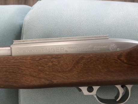 Buenas pongo a la venta una rareza única . Se trata de una Ruger 10/22 stützen o caja larga e inoxidable 00