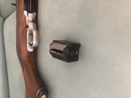 Buenas pongo a la venta una rareza única . Se trata de una Ruger 10/22 stützen o caja larga e inoxidable 11