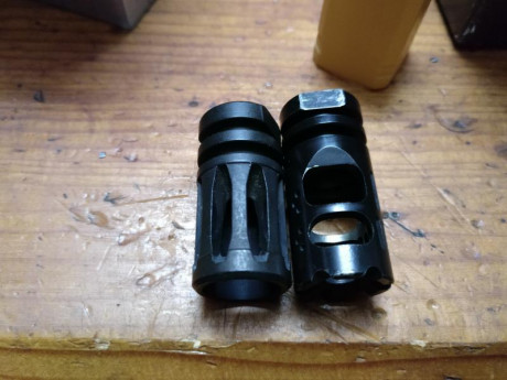 Vendo freno usado para ar 15 , en perfecto estado 25€  rosca  1/2X28 para el 222
8mm,7mm, 308m 44 40 9mm 10