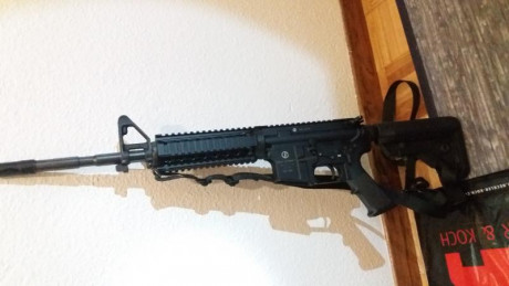 Vendo mi Ar-15 Marca Schmeisser. 

Lo compre en el año 2012 y ha tenido un solo propietario,no ha disparado 01
