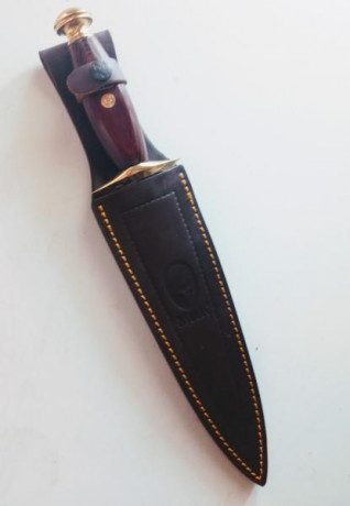 REBAJADO Vendo cuchillo Muela Caribù, en perfecto estado con su funda de piel original, mide 21 cm de 01