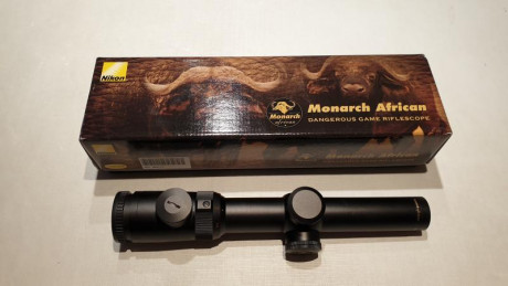 Vendo visor Nikon Monarch African 1,1-4x24ir
Tiene sus años pero esta en perfecto estado. Solo tiene marcas 01