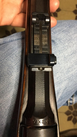 Vendo Mauser modelo Sporter  calibre 7x57 en perfecto estado de conservación, cañón octogonal,seguro de 01