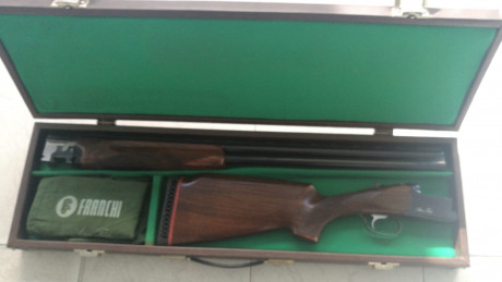 Un amigo vende una Franchi Astore trap en perfecto estado de madera y hierros. 
Muy poco usada. 
Cañones 01