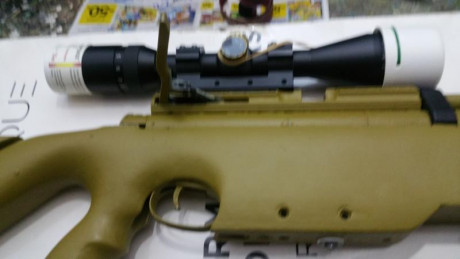 Hola  . Vendo esta carabina pcp hasan , at44 monotiro , tal cual se ve en las fotos ,  !  SIN VISOR , 00