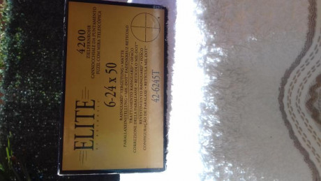 Vendo visor bushnell elite tactical 6-24x50 con reticula mil dot en segundo plano focal,tubo de 30, paralage 10
