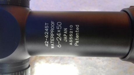 Vendo visor bushnell elite tactical 6-24x50 con reticula mil dot en segundo plano focal,tubo de 30, paralage 20