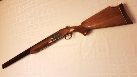 Vendo escopeta superpuesta para tiro al plato. Cañones de 74cm. calibre 12/70. Choques 1 y 3 estrellas. 02