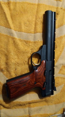 Cambio esta arma por dejar la licencia F.

Browning Buckmarck Target guiada en F. Año 2009. Cañon de 5,5 11