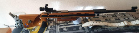Vendo carabina Anschutz 2007/2013 para tendido,se entrega como se ve en las fotos,con diopter,tunel,tope 00