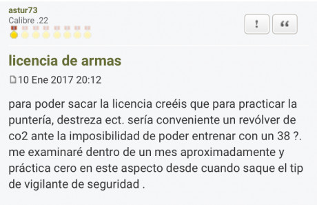 Buenas tardes! soy nuevo en el foro y en las armas de aire comprimido. El caso es que he comprado el revolver 130