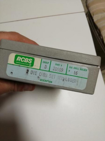 Buenas noches, cambio dies RCBS Die Carb Set 9 parabellum con shell holder incluido, por dies Lee 308 02