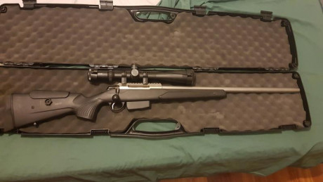 Se vende rifle tikka t3x supervarmint en calibre 308w. Único propietario. Tiene 700 tiros. Se encuentra 00