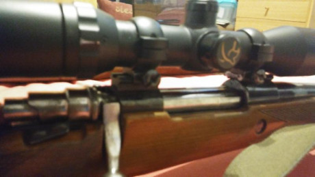 Vendo rifle Santa Barbara Deluxe calibre 30-06 con visor Pentaflex 1,5-6x42 retícula iluminada y funda 01