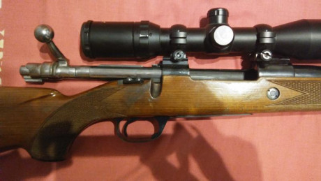 Vendo rifle Santa Barbara Deluxe calibre 30-06 con visor Pentaflex 1,5-6x42 retícula iluminada y funda 00