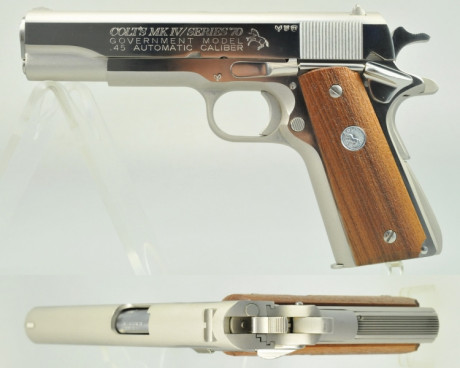 Este colt de las series 70 es de 1972.


Completo con su caja orginal y documentos .


El arma parece 01