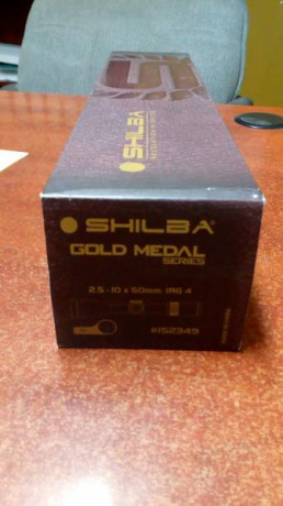 vendo visor shilba, modelo gold medal series, 2.5/10x50 reticula iluminada, nuevo sin estrenar, nunca 01
