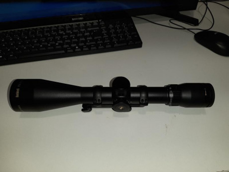 hola 
vendo visor bushnell 6500 4.5-30x50
con la montura blaser original de anillas de 30
lo vendo por 01