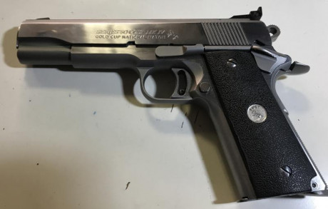 Vendo Pistola Colt Gold Cup National Match Cal. 45, acabado Inox.

Estupenda y legendaria pistola para 01