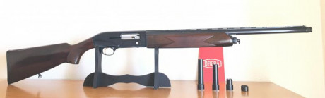 Vendo escopeta segunda mano  BREDA ALTAIR 
Semiautomática.
A gas.
Polichoques, 3 boquillas
Buena presencia.
Pocos 00