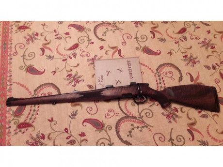 Se vende precioso rife de zurdo,caja larga marca Mannlicher, modelo M en calibre 30.06, con doble disparador 02