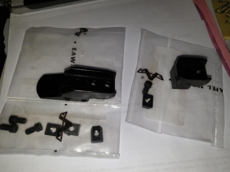 Vendo monturas marca APEL, para visor de carril ZEISS, completamente nuevas, la tornilleria aún no se 01