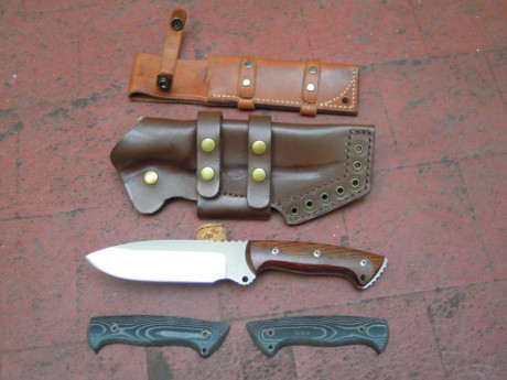 Cuchillo CELTIBERO, acero al carbono, 1ª edición, serie limitada a 100 uds. sin uso, incluye funda original 02