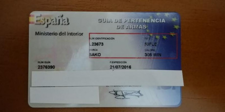 Hola pongo a la venta mi Sako A7 del calibre 308 por falta de uso, no compito ni he competido en ningún 10