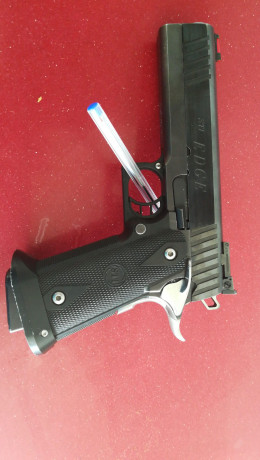 Hola, se vende pistola STI Edge amparada en la F, con 2 cargadores, tiene el sistema de disparo Triglide 00