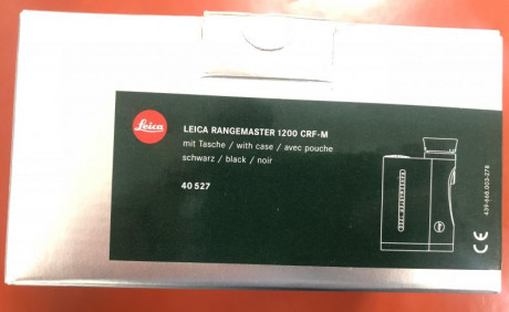 Vendo medidor de distancia leica, modelo leica rangemaster 1200 crf-m en muy buen estado, con su embalaje 02