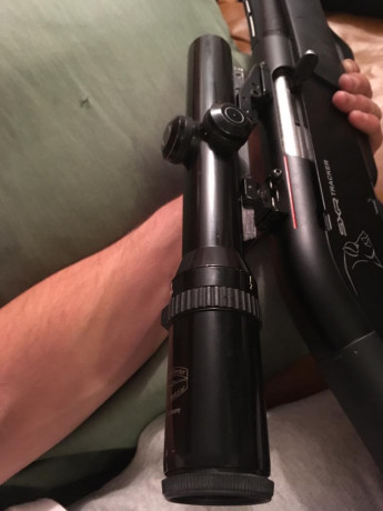 Visor schmidt & bender 1,25-4x24, monturas apel para rifles fn(browning) y winchester vulcan completas. 01
