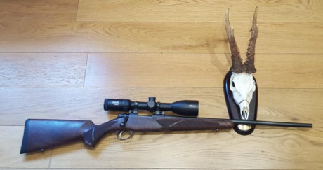 Hola.
Pongo a la venta el siguiente equipo:
Rifle Sako 85 mod Hunter calibre 222.
Monturas Sako Optilock
Visor 00