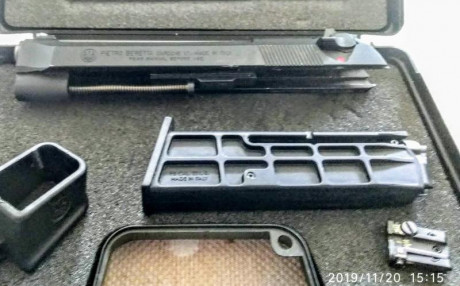 Se vende kit original Beretta, calibre 22, para Beretta 92, prácticamente nuevo, tiene un cargador y dos 01