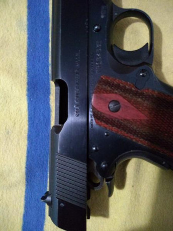 "RESERVADA"  pistola Colt  MK-IV en cal. 38 super auto.
Su estado es excelente, se incluye dos 20