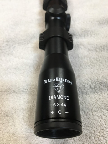 A la venta visor Nikko Stirling modelo Diamond 6x44. Tubo de 30mm. Fabricado en Japón. Ideal para tiro 01