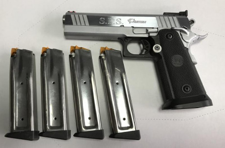 Buenas.

Después de un tiempo guiada en F y prácticamente sin usar, vuelve a la venta esta pistola SPS 01