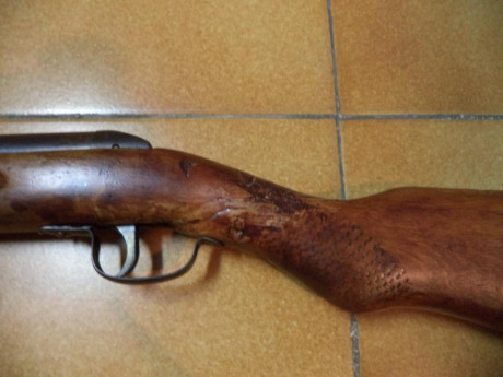 Carabina Cometa V. "Chapueceada" porque no se puede llamar a eso una restauración, pero con 00